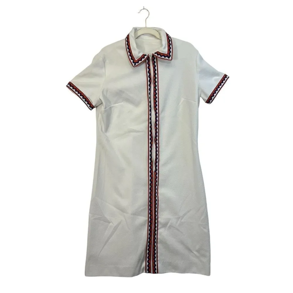 Vintage Montgomery Ward union made Dress Women’s polyester 1960's 1970's large - Picture 6 of 14